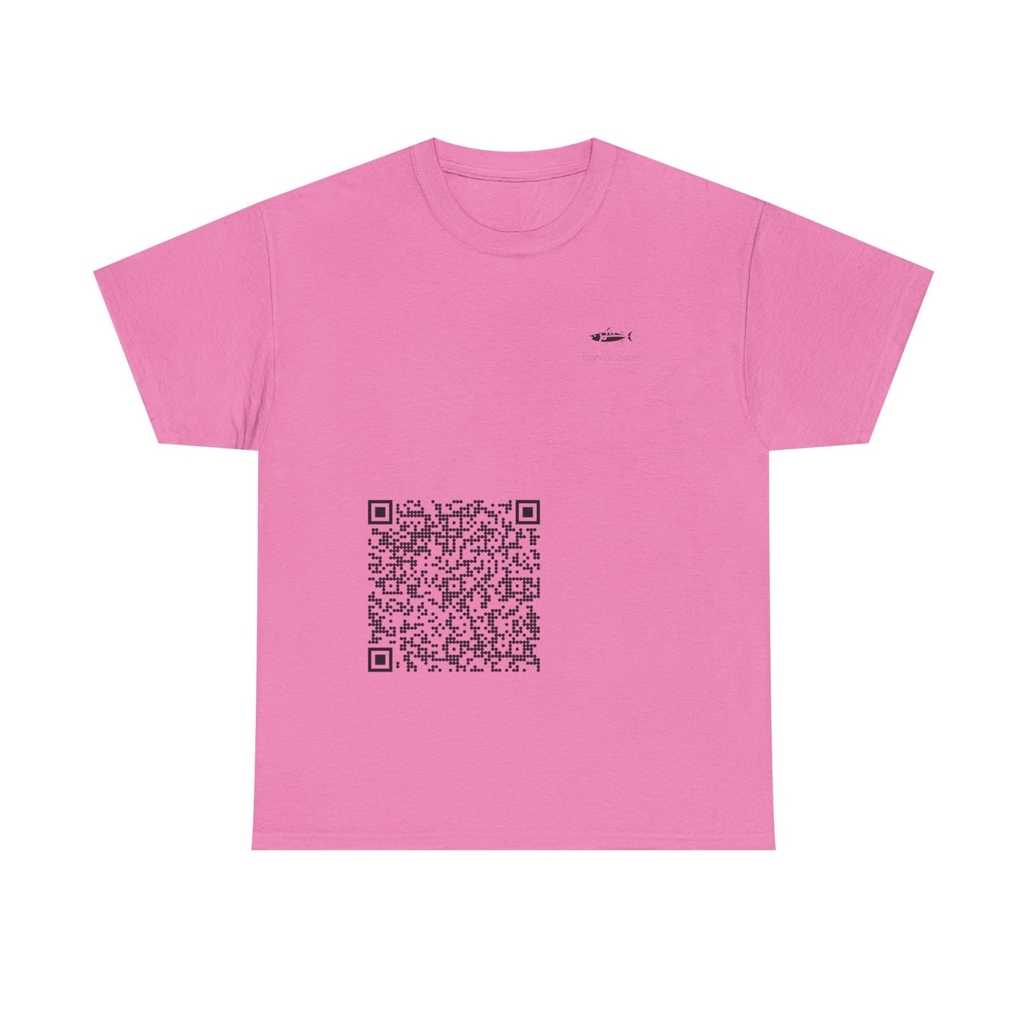QR Code Unisex Heavy Cotton Tee, Unique Tee, Casual Wear, Tech Apparel, Gift Idea, Modern T-Shirt