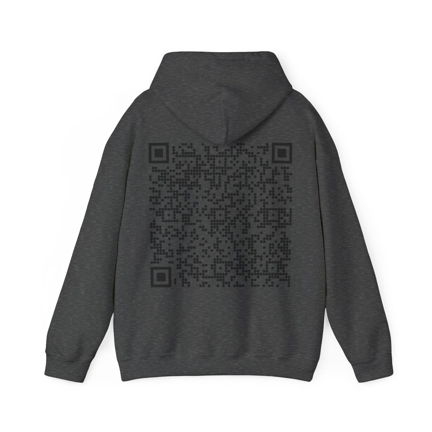 Unisex QR Code Hooded Sweatshirt - Trendy and Unique Casual Wear