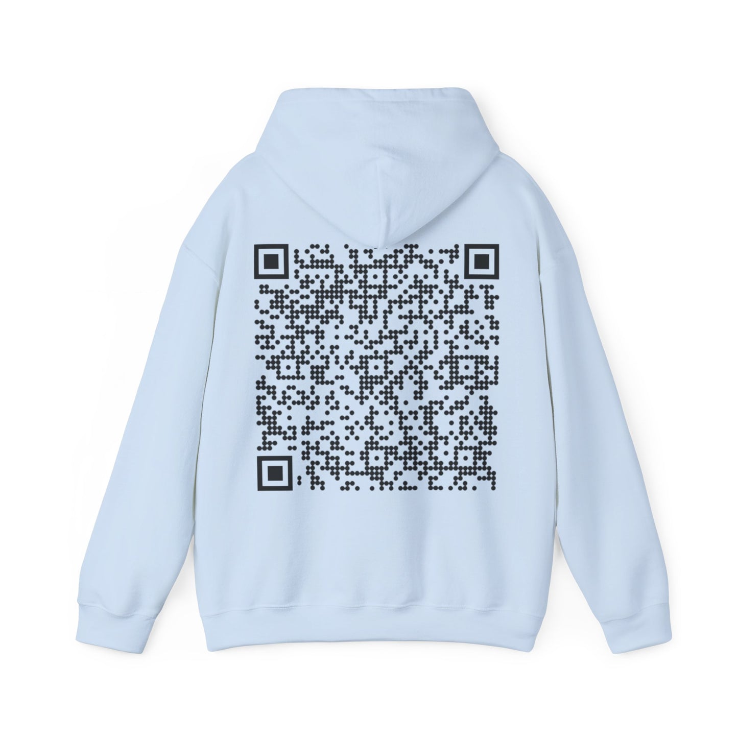 Unisex QR Code Hooded Sweatshirt - Trendy and Unique Casual Wear