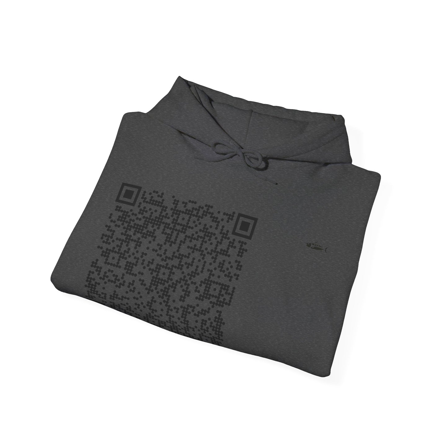 Unisex QR Code Hooded Sweatshirt - Trendy and Unique Casual Wear