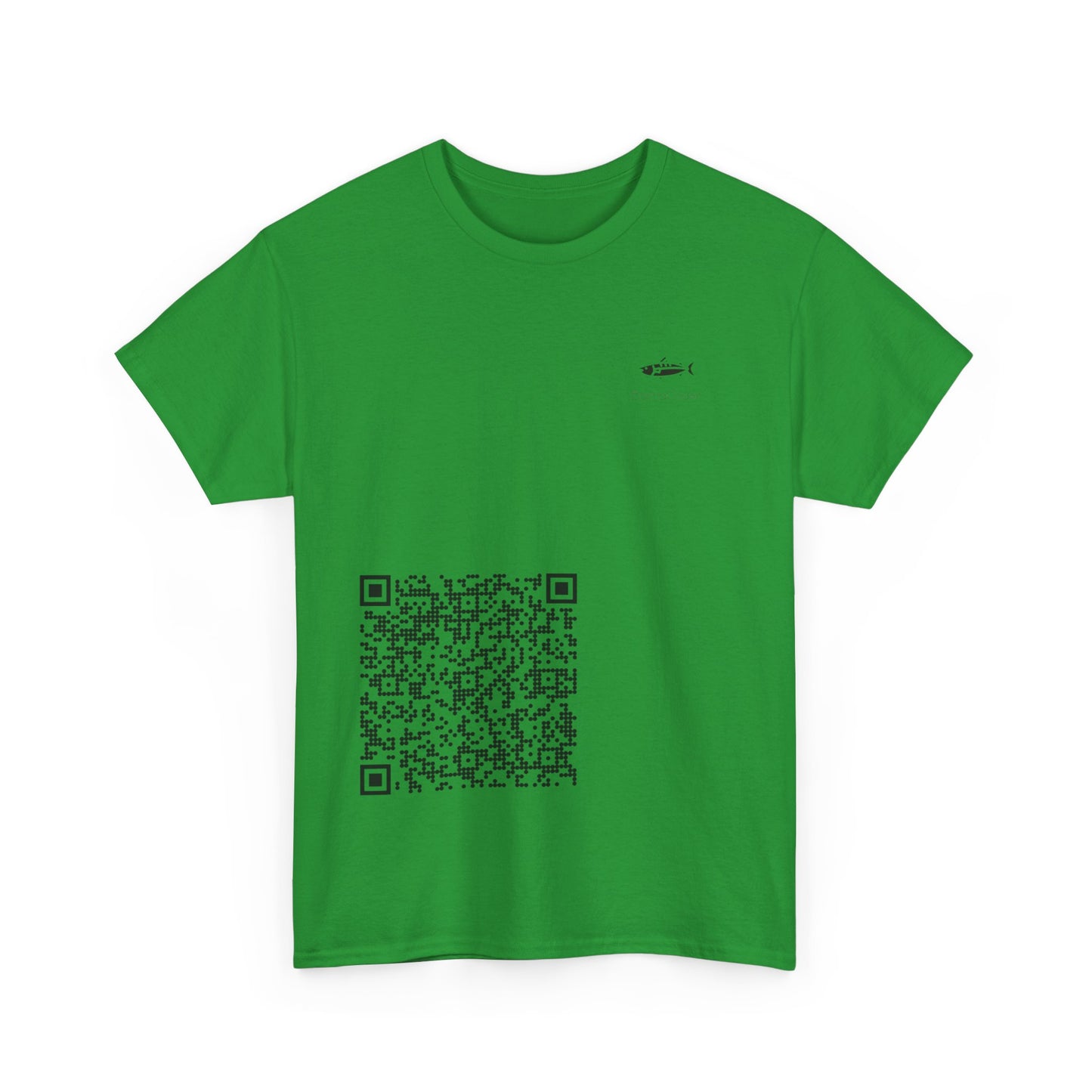 QR Code Unisex Heavy Cotton Tee, Unique Tee, Casual Wear, Tech Apparel, Gift Idea, Modern T-Shirt
