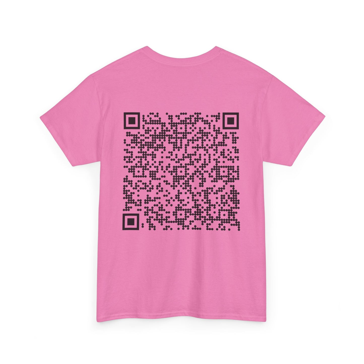 QR Code Unisex Heavy Cotton Tee, Unique Tee, Casual Wear, Tech Apparel, Gift Idea, Modern T-Shirt