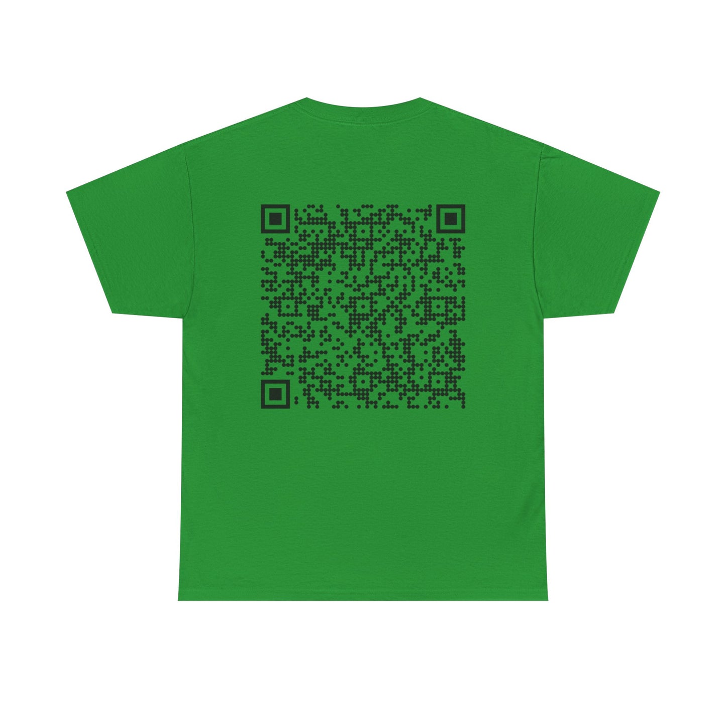 QR Code Unisex Heavy Cotton Tee, Unique Tee, Casual Wear, Tech Apparel, Gift Idea, Modern T-Shirt