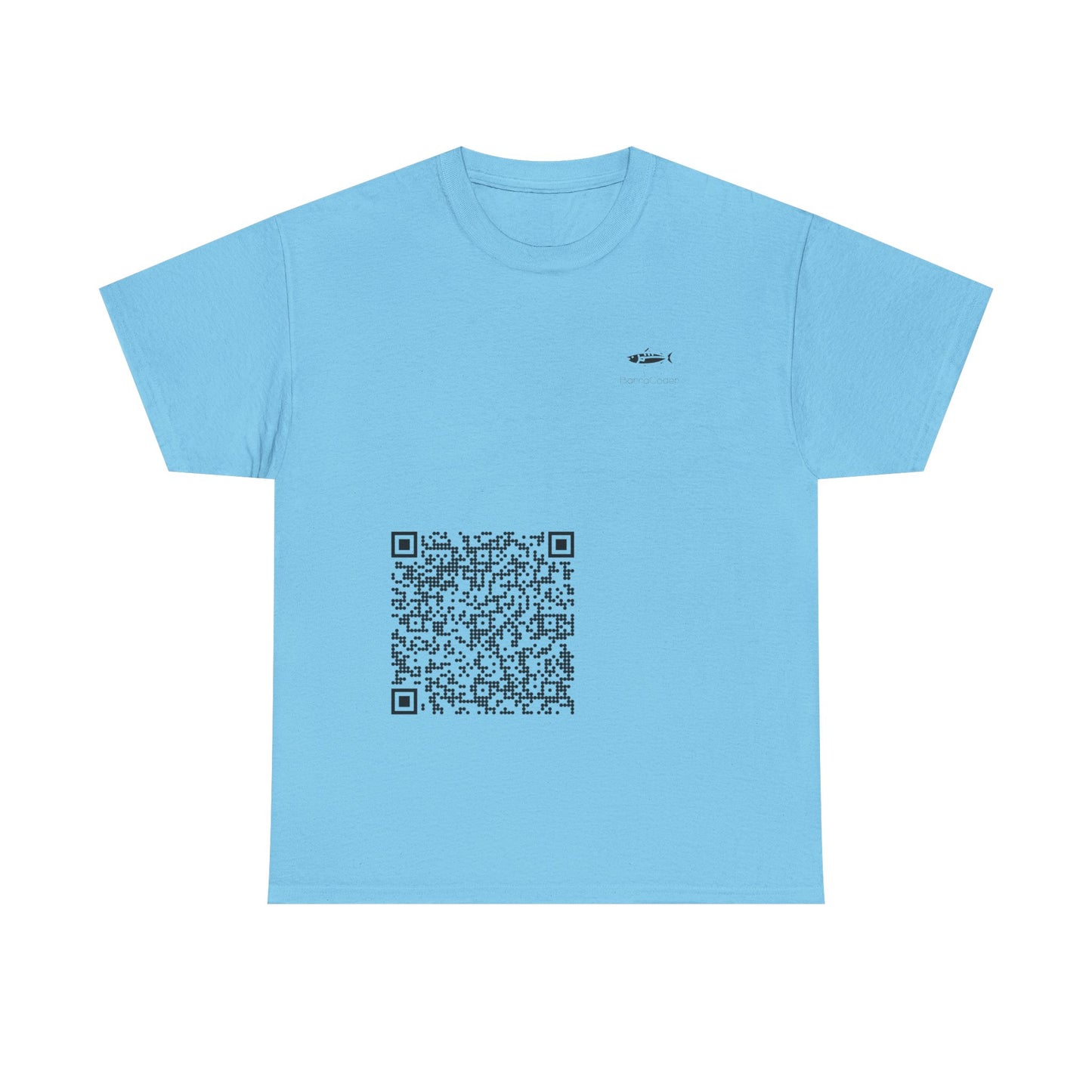 QR Code Unisex Heavy Cotton Tee, Unique Tee, Casual Wear, Tech Apparel, Gift Idea, Modern T-Shirt