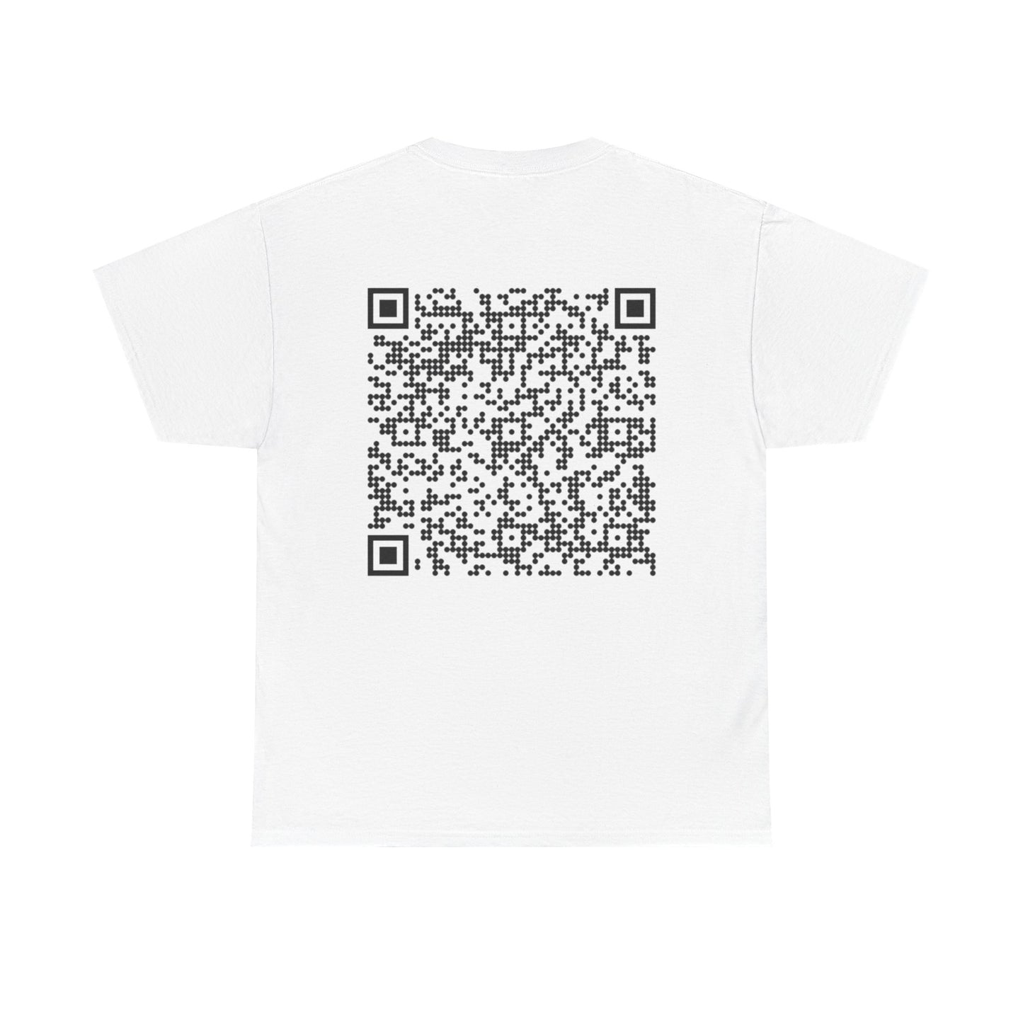 QR Code Unisex Heavy Cotton Tee, Unique Tee, Casual Wear, Tech Apparel, Gift Idea, Modern T-Shirt