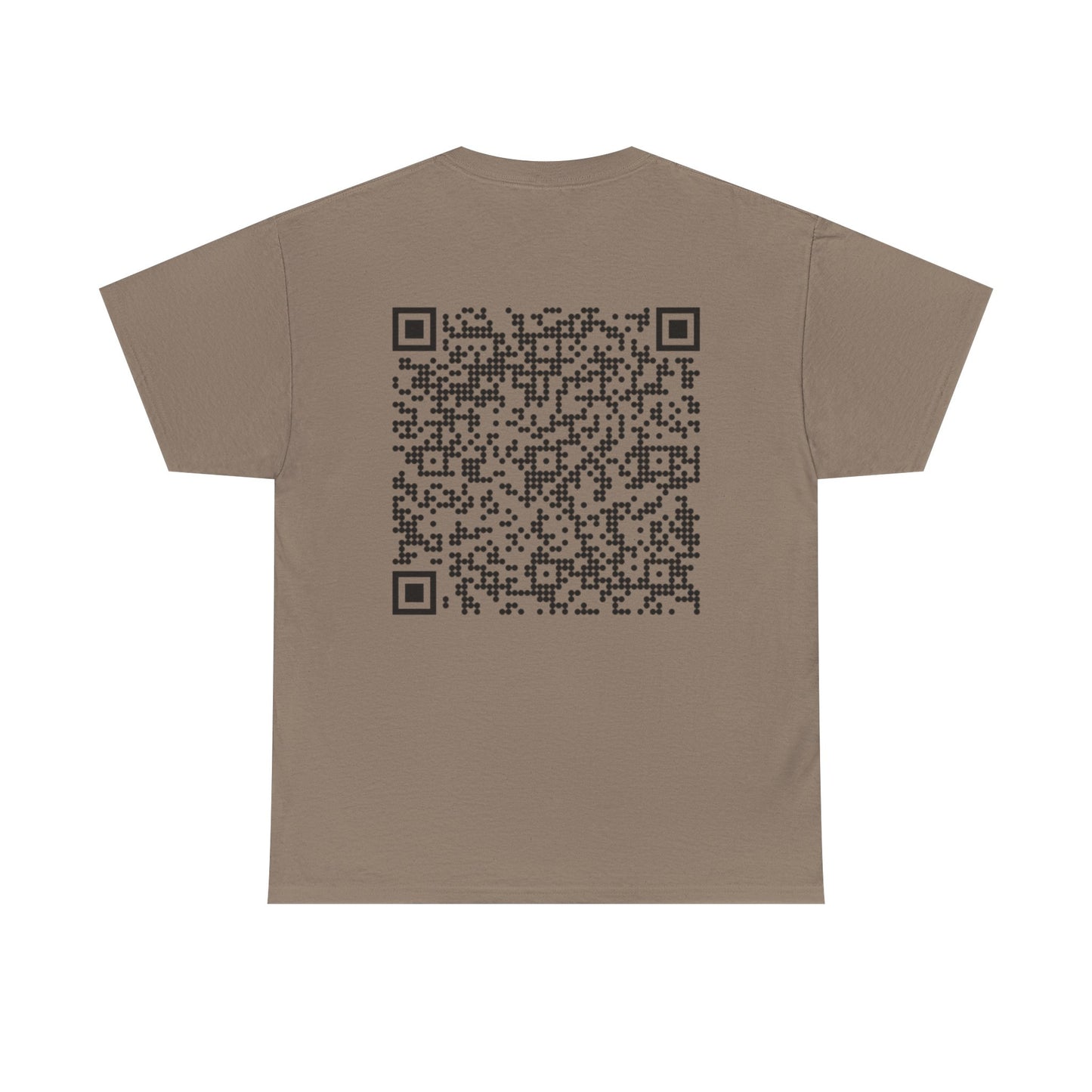 QR Code Unisex Heavy Cotton Tee, Unique Tee, Casual Wear, Tech Apparel, Gift Idea, Modern T-Shirt
