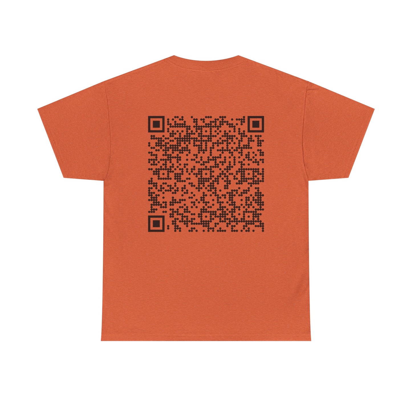 QR Code Unisex Heavy Cotton Tee, Unique Tee, Casual Wear, Tech Apparel, Gift Idea, Modern T-Shirt