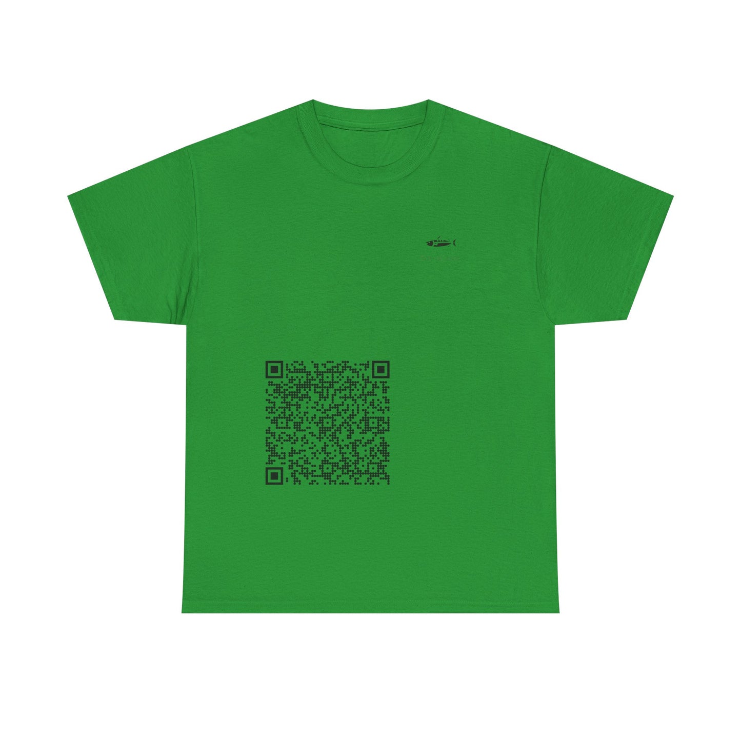 QR Code Unisex Heavy Cotton Tee, Unique Tee, Casual Wear, Tech Apparel, Gift Idea, Modern T-Shirt