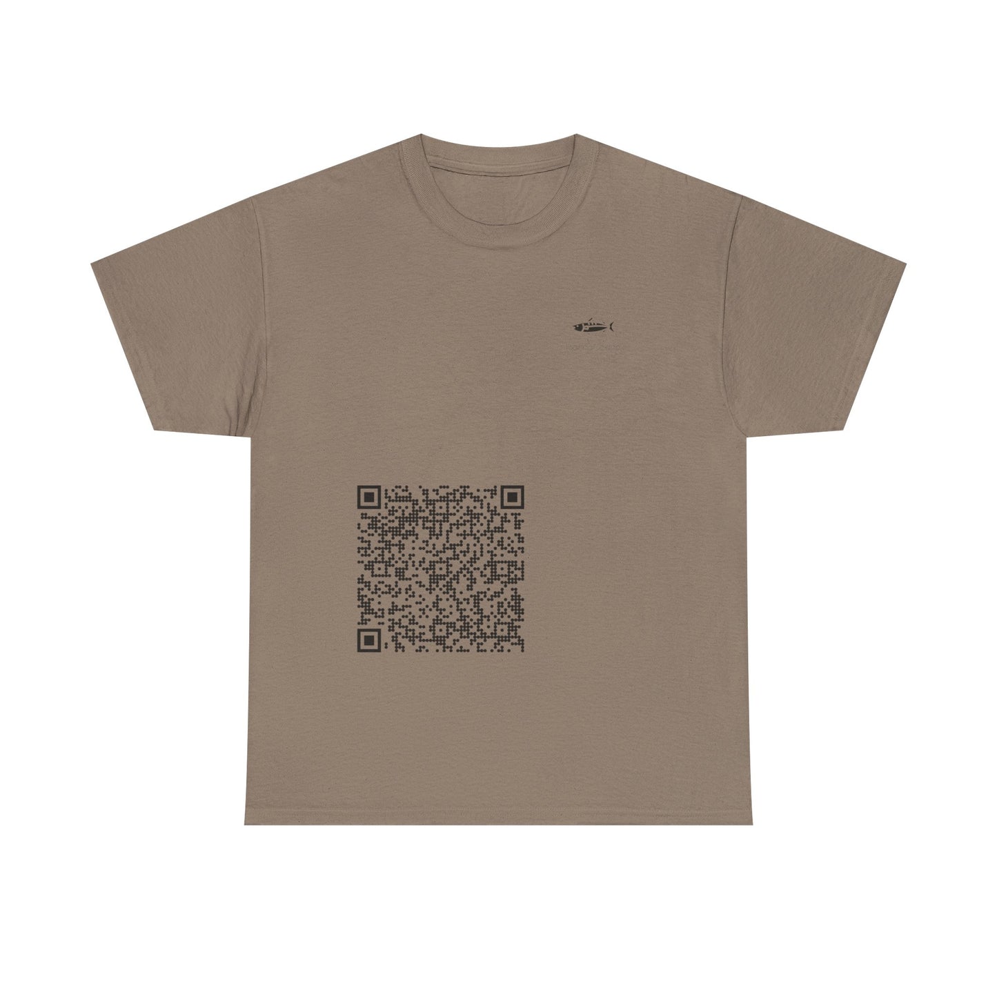 QR Code Unisex Heavy Cotton Tee, Unique Tee, Casual Wear, Tech Apparel, Gift Idea, Modern T-Shirt