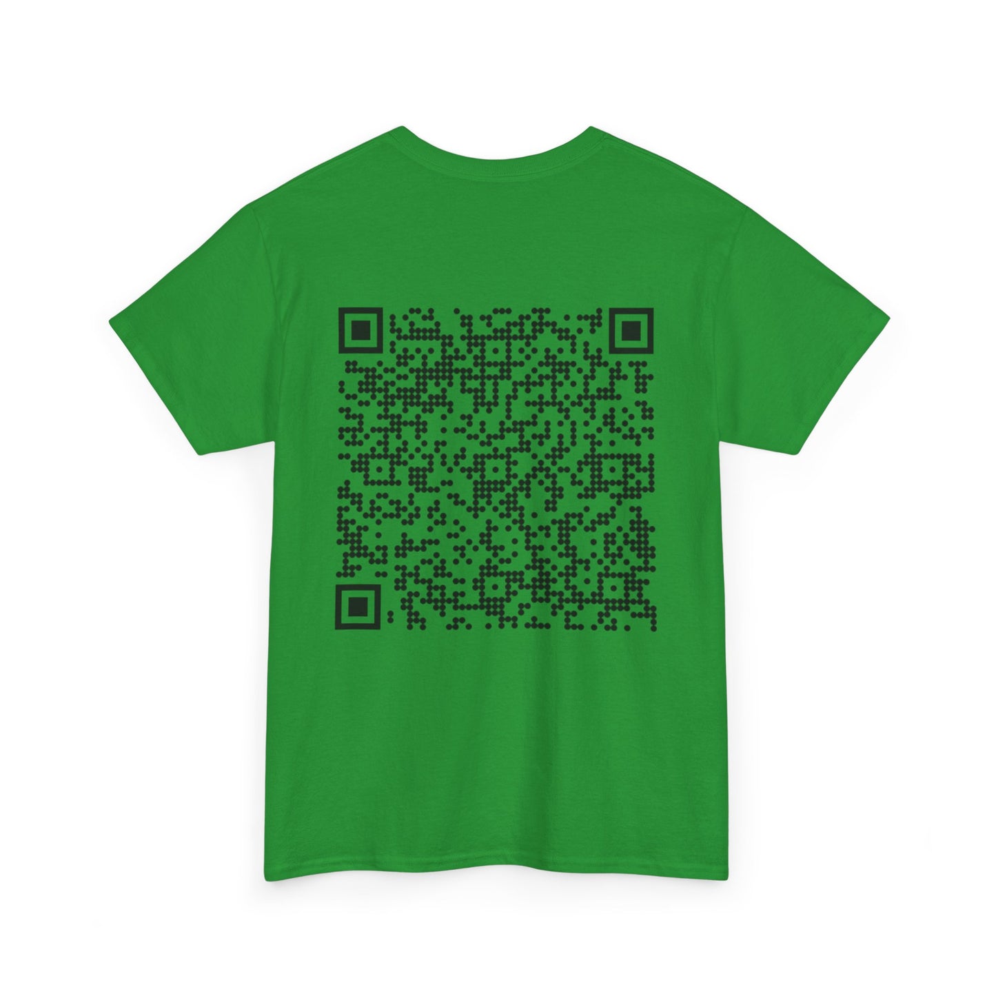 QR Code Unisex Heavy Cotton Tee, Unique Tee, Casual Wear, Tech Apparel, Gift Idea, Modern T-Shirt