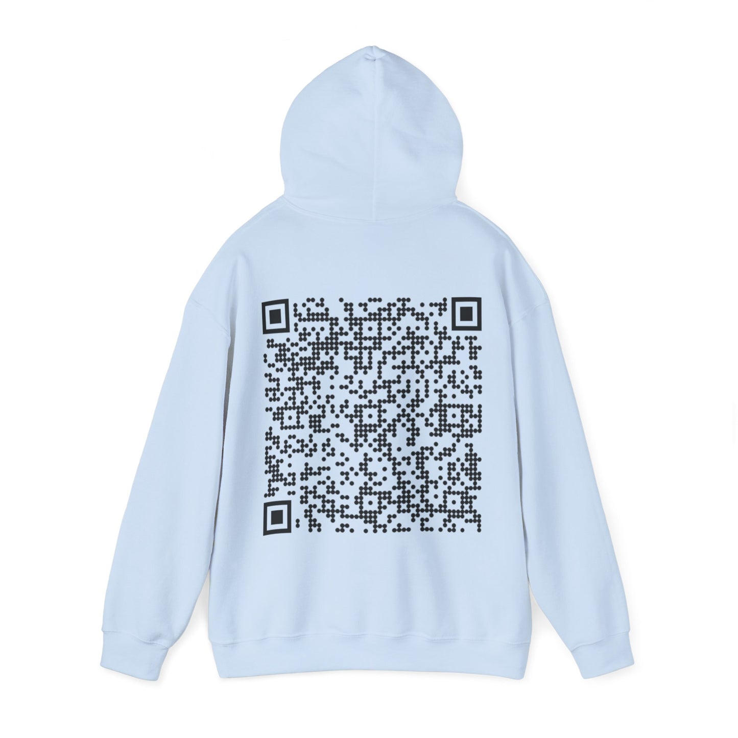 Unisex QR Code Hooded Sweatshirt - Trendy and Unique Casual Wear