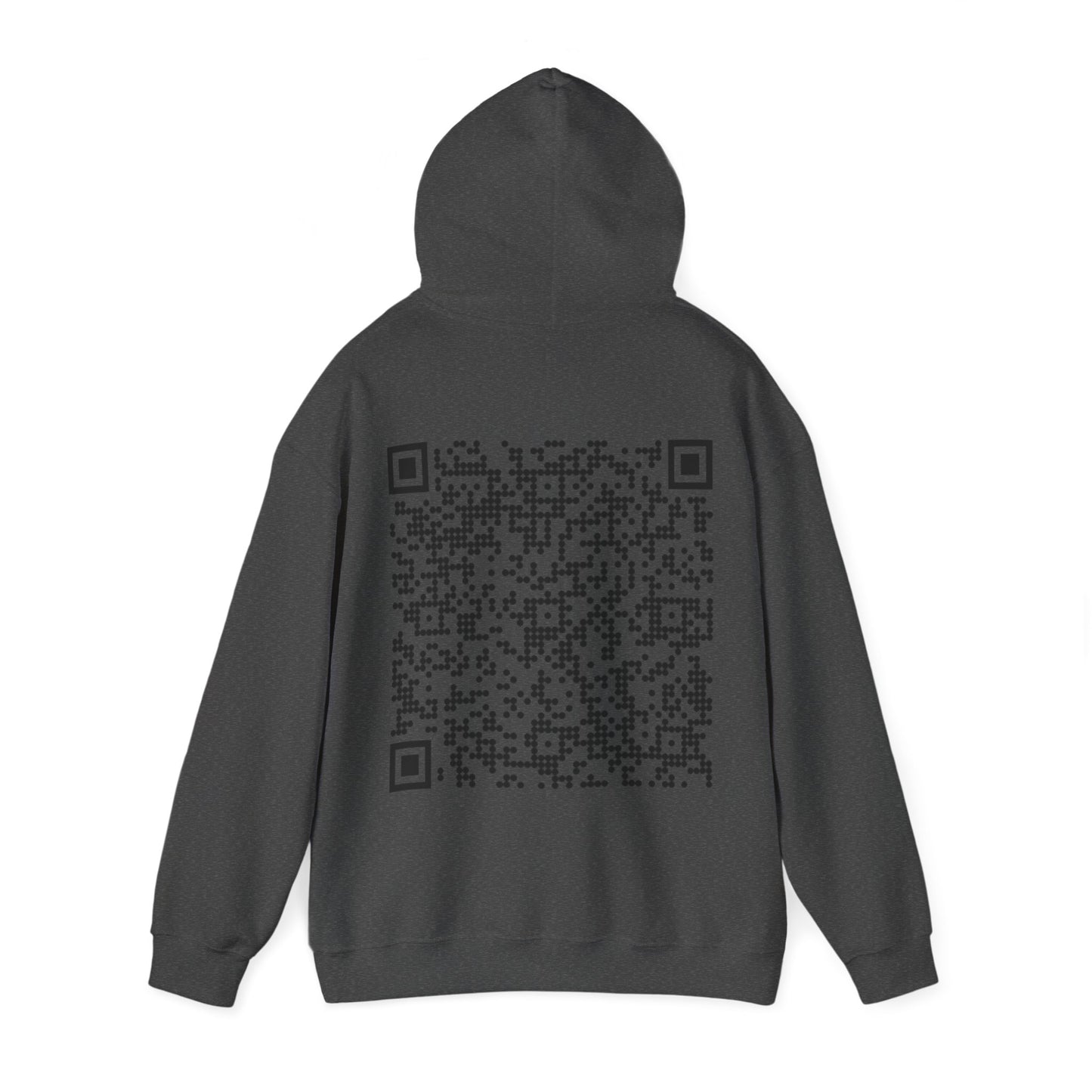 Unisex QR Code Hooded Sweatshirt - Trendy and Unique Casual Wear