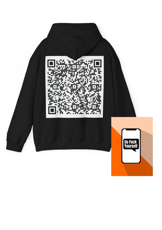 Custom QR Code Hooded Sweatshirt - Unisex Heavy Blend™