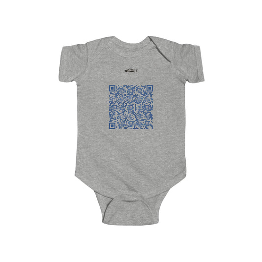 Cute QR Code Infant Bodysuit, Baby Shower Gift, Newborn Essentials, Cute Infant Outfit, Unique Baby Clothing